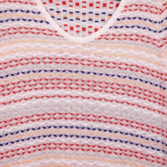 Zozo Meet Me at Sunset multi color knit sweater tunic-L - Picture 2 of 5